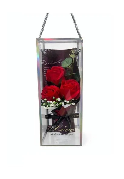 Şeffaf Kutu Buket Gül MRT-064 0640 2331 ürün görseli 1
