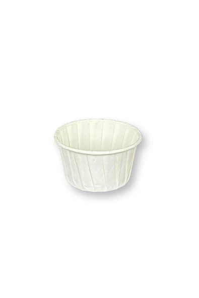 Kağıt Muffin Cup Cake Kek Kalıbı Beyaz - Resim 3