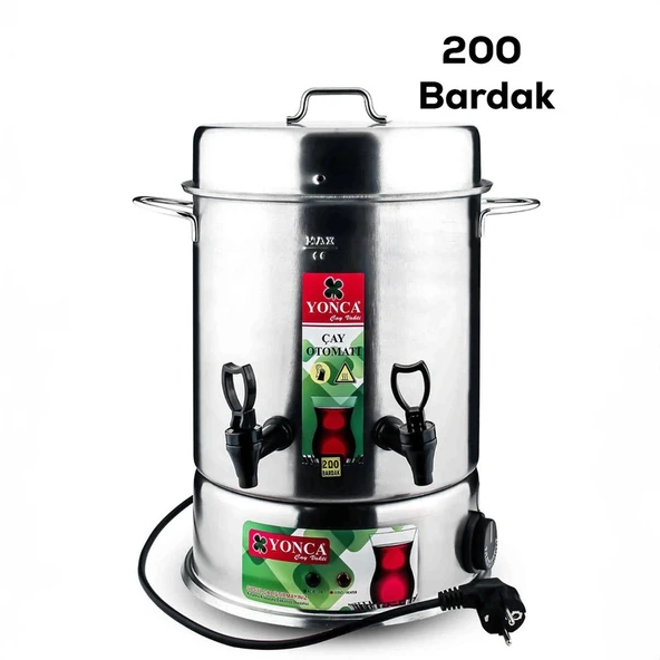 Yonca 200 Bardak Semaver Çay Makinesi & Elektrikli Çay Otomatı ürün görseli 1