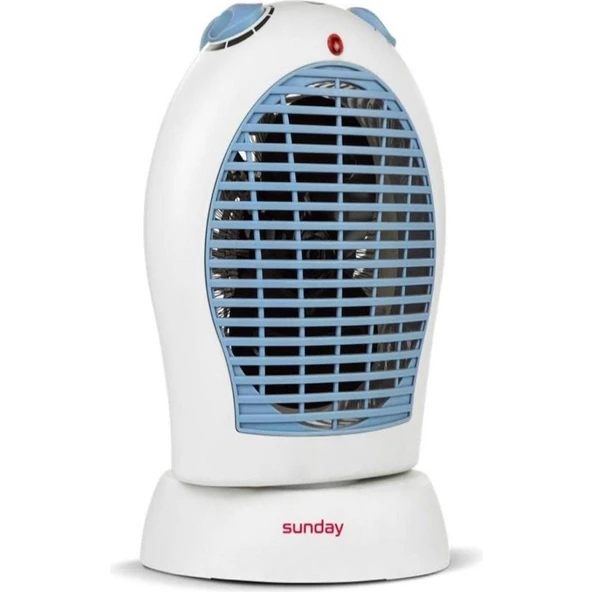 Xsay Sunday Fanlı Isıtıcı Oval Kutu Fan Mavi ürün görseli 1