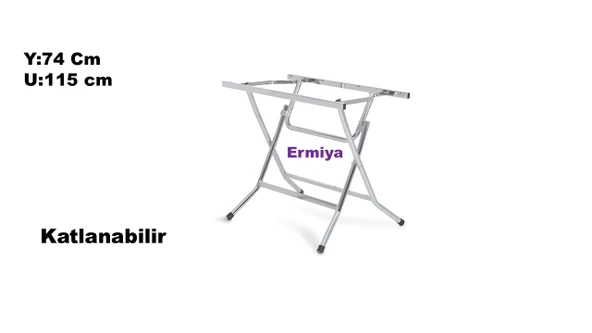 Werty Home Dikdörtgen Kare Yuvarlak Werzalit Ahşap Uygun Katlanabilir Masa Ayağı Metal Y-74-U-115 ürün görseli 1