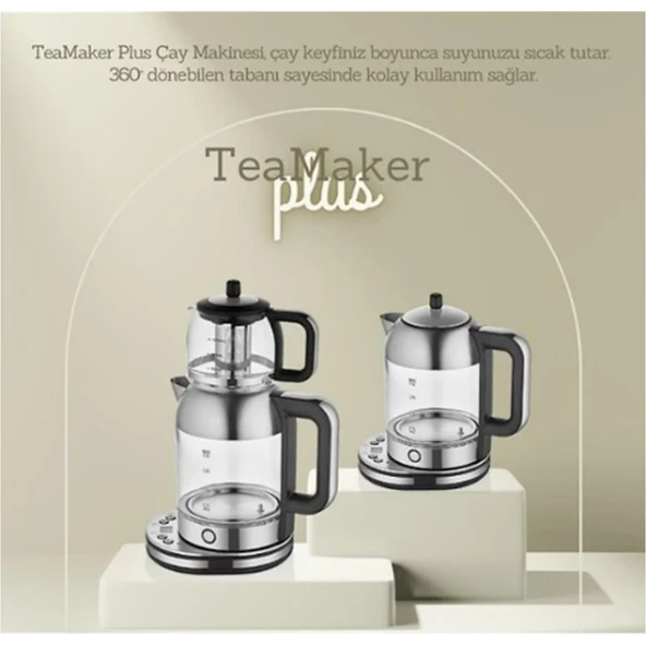 Arow TR-4318 Tea Maker Plus Elektrikli Çaycı - Resim 3