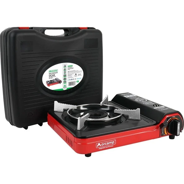 Orcamp CK-505 Tekli Portatif Ocak- Kırmızı ürün görseli 1