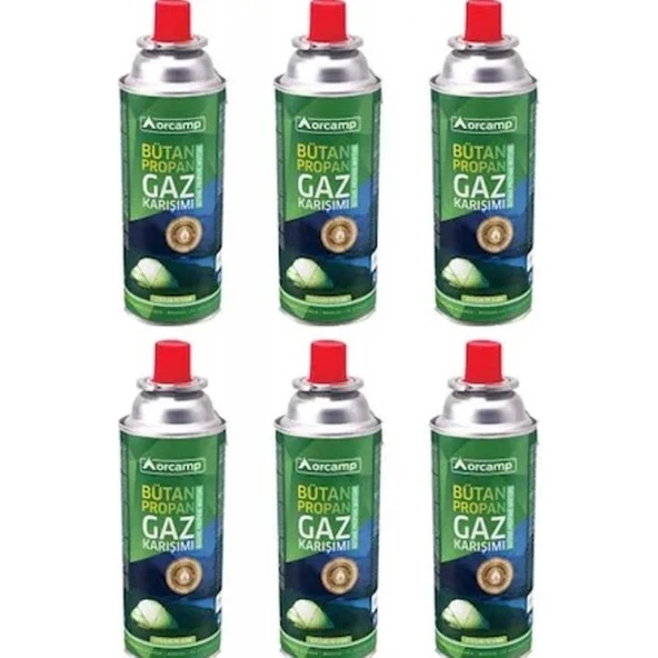 Orcamp Orgaz Kamp Kartuş Tüp 227 gr Orcamp 6'lı Paket ürün görseli 1
