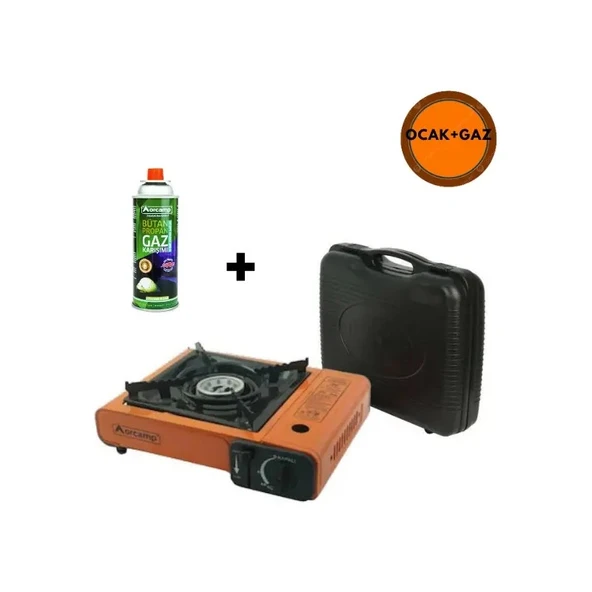 Orcamp Ck-505 Taşınabilir Kartuşlu Ocak + 1 Adet Gaz ürün görseli 1