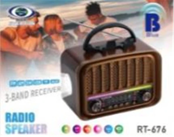 Everton RT-676  Bluetooth (rgb) Fenerli Usb-Micro Sd Nostaljik Radyo ürün görseli 1