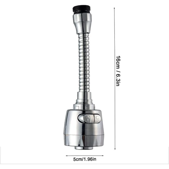 CINARSTORE Dualflow Su Tasarruflu 2 Fonksiyonlu Musluk Başlığı ürün görseli 1