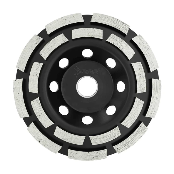 SGS ÇİFT SIRA ELMAS BETON TAŞLAMA DİSKİ - 115MM SGS2313 ürün görseli 1