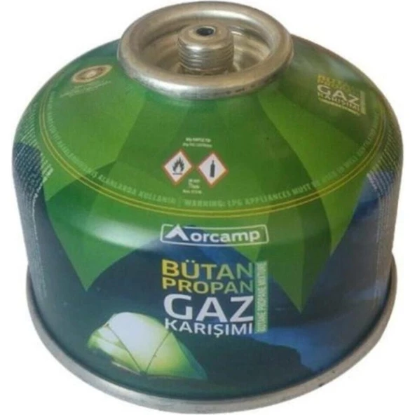 Orgaz Orcamp Bütan Propan Gaz Karışımı 230 ml Hafif Taşıma için Kamp Ocağına Uygun ürün görseli 1