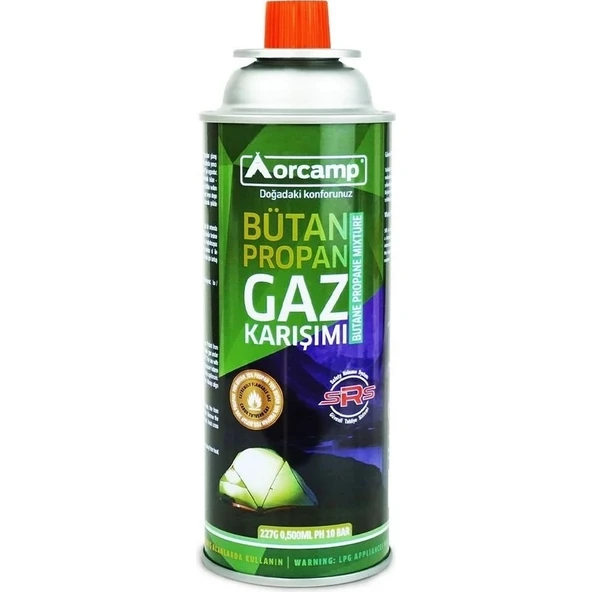 Orcamp Kamp Gaz Kartuşu Tüp 227 gr - Orgaz KTS227 ürün görseli 1