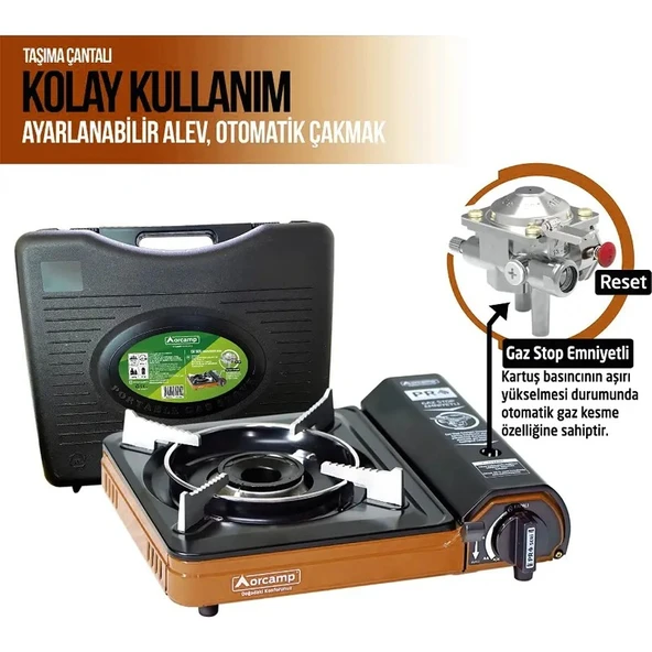 Orcamp Ck-505 Taşınabilir Kartuşlu Ocak ürün görseli 1