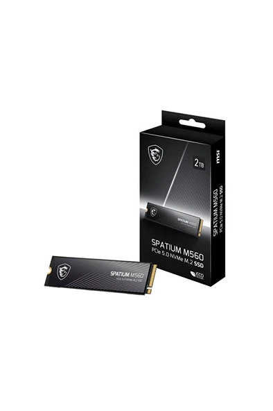 MSI Spatium M560 2 TB 10300/8700MB/s PCIe Gen5.0 NVMe M.2 SSD Disk Tek Ebat ürün görseli 1
