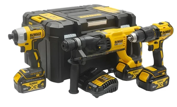 DCK369M3T 18V XR Kömürsüz 3 Parça Kit 3x4.0Ah ürün görseli 1