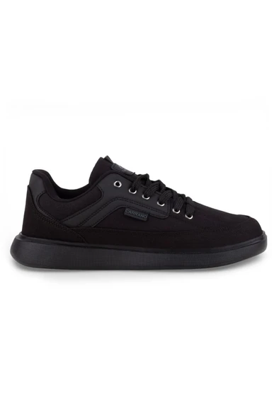Carrano 1157-26 Dayanıklı Tekstil Anatomik Erkek Sneaker Sade Siyah ürün görseli 1