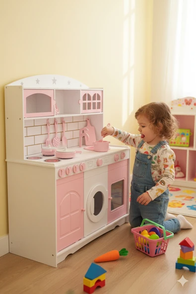 Özka Hobi Ahşap özka hobyywood tencere,tava ve 7adet mutfak seti ürün görseli 1