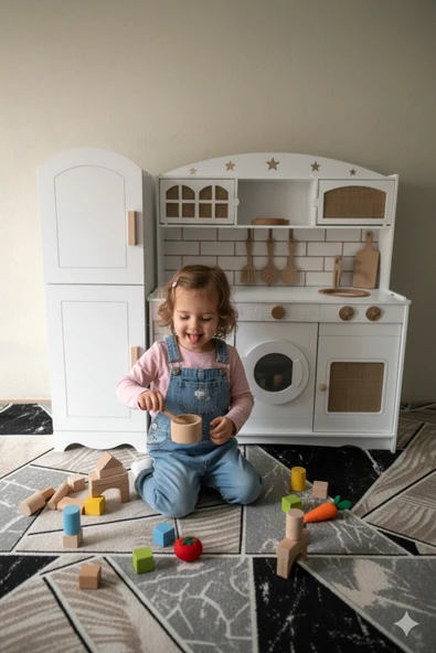 Özka Hobi Ahşap özka hobby toys boyalımutfak(beyaz) ürün görseli 1