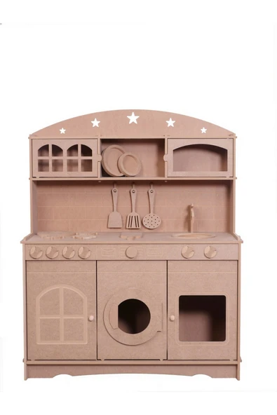Özka Hobi Ahşap ÖZKA HOBBY WOOD 3 KAPAKLI 2 ADET BOYA VE FIRÇA HEDİYELİ ürün görseli 1