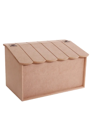 Özka Hobi Ahşap Ahşap Mdf Ekmeklik Dolabı 9- Dekoratif Ahşap (40x25x25cm) ürün görseli 1