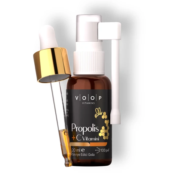 Propolis C Vitamini Sprey-damla - 20 ml Bağışklık Sistemi Güçlendirici ürün görseli 1