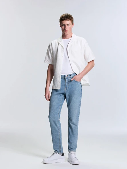 LCW Jeans Indigo 730 Havuç Kalıp Erkek Jean Pantolon ürün görseli 1