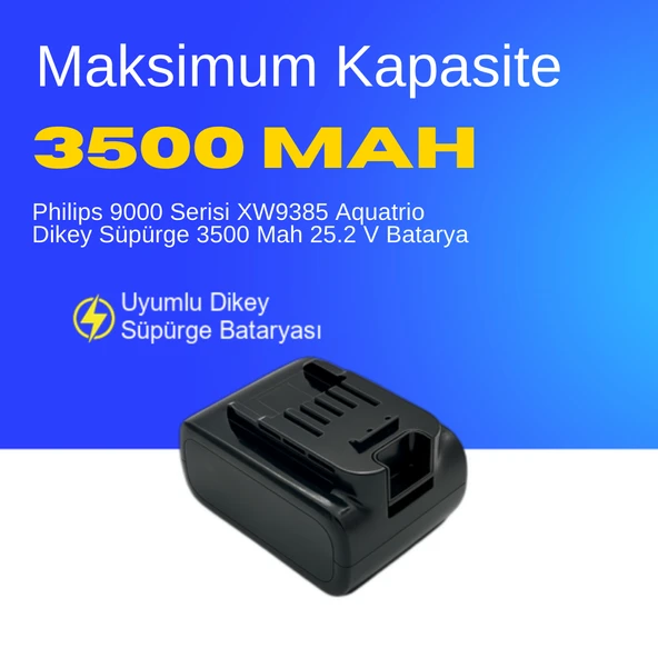 Philips 9000 Serisi XW9385 Aquatrio Dikey Süpürge 3500 Mah 25.2 V Batarya – Orjinal Uyumlu Uzun Ömürlü, Maksimum Performans Pil ürün görseli 1