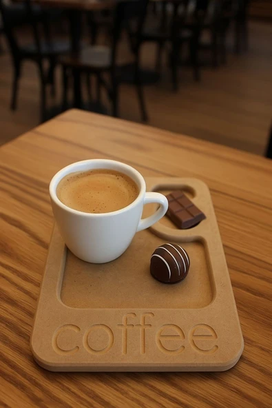 Özka Hobi Ahşap özka hobi coffee mutfak seti tepsi ürün görseli 1