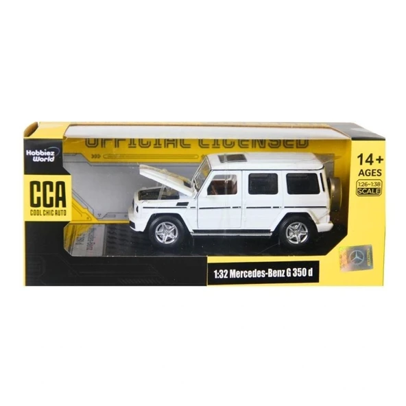 CCA Mercedes Benz G 350 D Beyaz 1/32 Model Araba ürün görseli 1