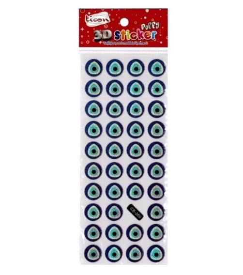 Ticon Sticker Nazar Boncuğu - 3 adet ürün görseli 1