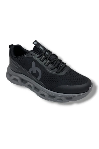 Wanderfull 4343-26 Anorak Bağcıklı Erkek Sneaker Siyah Füme ürün görseli 1