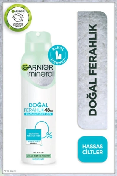 Mineral Doğal Ferahlık Sprey Deodorant 150ML ürün görseli 1