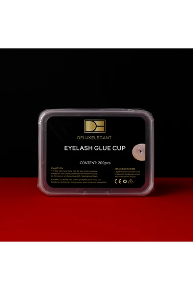 beautilux İpek Kirpik Yapıştırıcı Kabı – 200 Adet Tek Kullanımlık Glue Cup ürün görseli 1