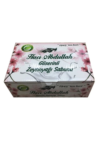 HACI ABDULLAH ZEYTİNYAĞLI DOĞAL SABUNLAR Gliserinli Zeytinyağı Sabunu 180x20 Adet 3.600gr ürün görseli 1