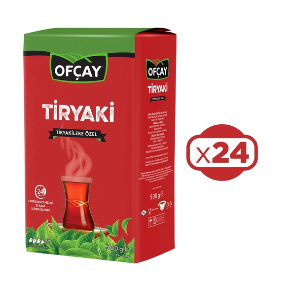Ofçay Tiryaki Çay 500 gr x 24 Adet ürün görseli 1