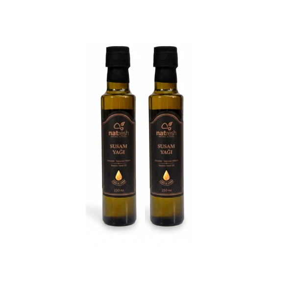 Natresh Soğuk Sıkım Susam Yağı 250 ml x 2 (2’li Set) ürün görseli 1