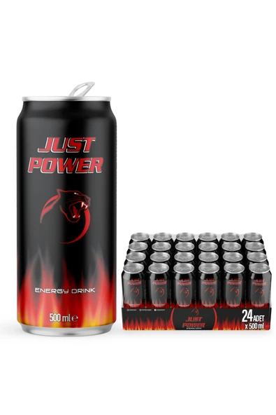 GenelTedarik Just Power Enerji Içeceği, 500 ml (24'LÜ PAKET, 24 ADET X 500 ML) ürün görseli 1
