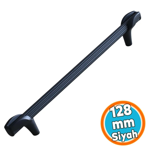 Metal Kulp Mobilya Mutfak Çekmece Dolabı Kulpları Dolap Kapak Kulpu Kulbu 128 Mm-12.8 Cm Siyah ürün görseli 1