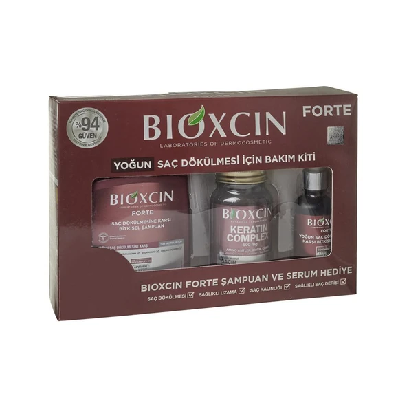 BIOXCIN FORTE YOĞUN BAKIM KİTİ ŞAMPUAN+SERUM+TABLET ürün görseli 1