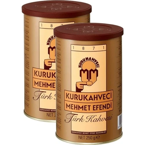 Kurukahveci Mehmet Efendi Türk Kahvesi 250 G Teneke Ambalaj X 2 Adet ürün görseli 1