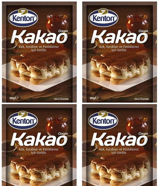 KENTON KAKAO 100 GRAM*4 PAKET (TOPLAM 400 GRAM KAKAO) ürün görseli 1