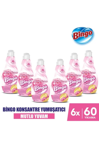 Soft Konsantre Çamaşır Yumuşatıcısı Mutlu Yuvam 1440 ml X 6 Adet ürün görseli 1