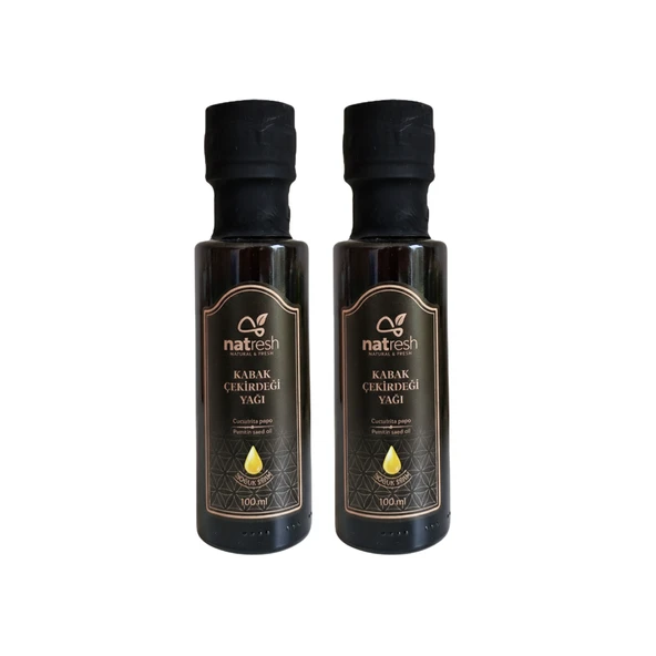 Natresh Soğuk Sıkım Kabak Çekirdeği Yağı 2’li Set 100 ml x 2 ürün görseli 1