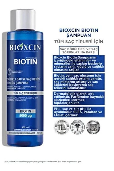 BIOXCIN SAMPUAN BIOTIN 300ML ürün görseli 1