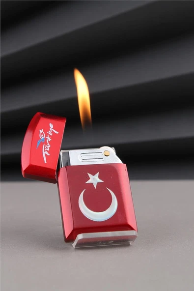 Silvio Monetti Kırmızı Türkiye Yazılı Ve Türk Bayrağı Çakmak 24CSM930TBR001 ürün görseli 1