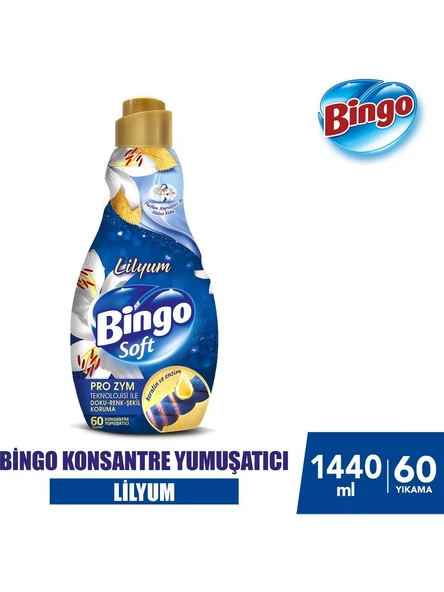 Bingo Konsantre Çamaşır Yumuşatıcısı Lilyum 1440 ml ürün görseli 1