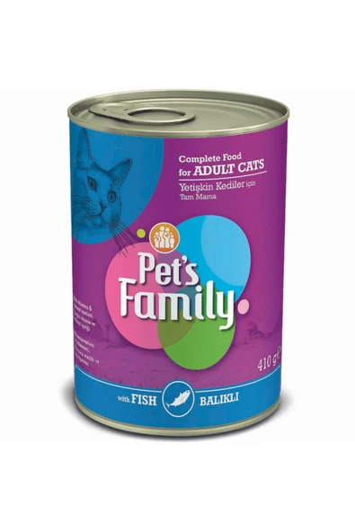 PET'S FAMİLY BALIKLI KEDİ KONSERVESİ 400 GR ürün görseli 1