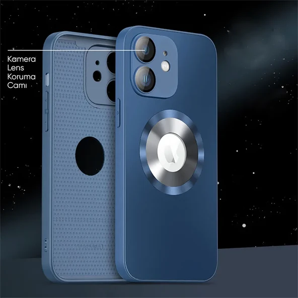 Zebana Apple - iPhone 11 Zebana Shape Silikon Kılıf (Kablosuz Şarj Destekli) - Lacivert ürün görseli 1