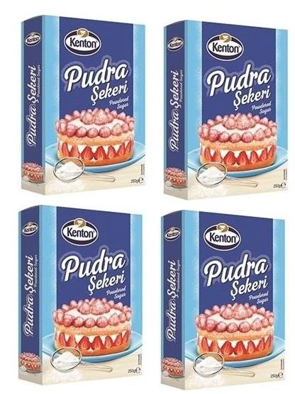 Kenton Pudra Şekeri 250 GR*4 (1 KG PUDRA ŞEKERİ) ürün görseli 1