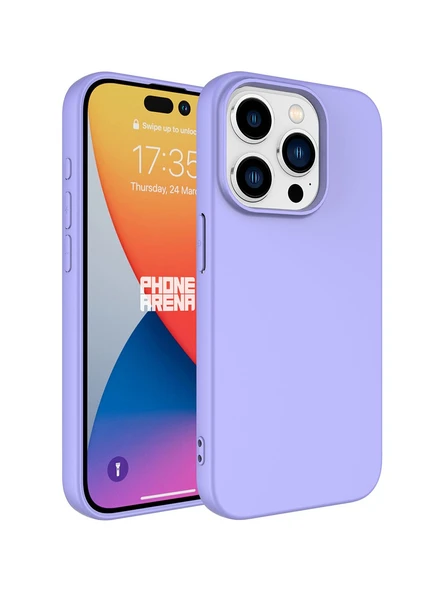 Zore Apple iPhone 15 Pro Max Kılıf Zore Lsr Laaakan KAPAK-LILA- ürün görseli 1