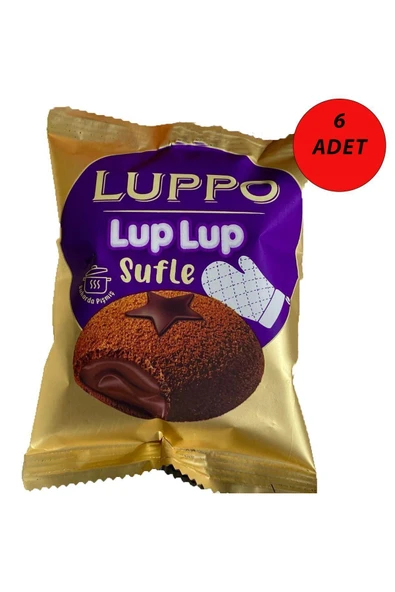 LUP LUP SUFLE KEK 6'LI ürün görseli 1