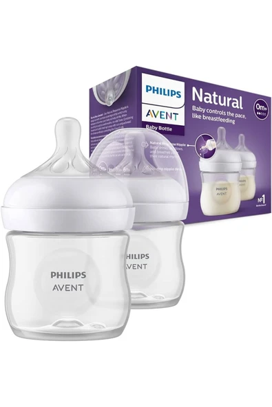 AVENT NATURAL RESPONSE DOĞAL TEPKİLİ PP 2'Lİ BİBERON SETİ 0 AY 125 ML SCY900/02 ürün görseli 1